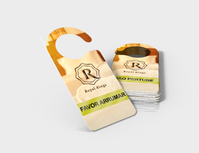 Não Perturbe Couchê 300g Laminação Fosca 8,5x19,9cm - 4x0 - 250 unid